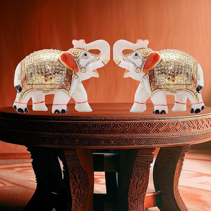 marble elephant showpiece big size