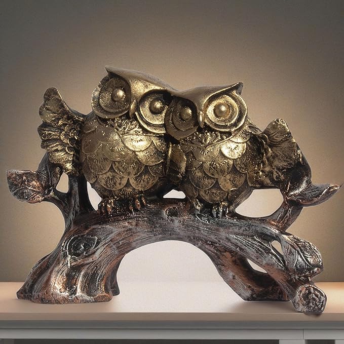 resin statue and figurines owl